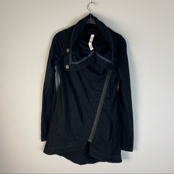 Lululemon Method Wrap Jacket Savasana Black size 2 - Picture 2 of 4